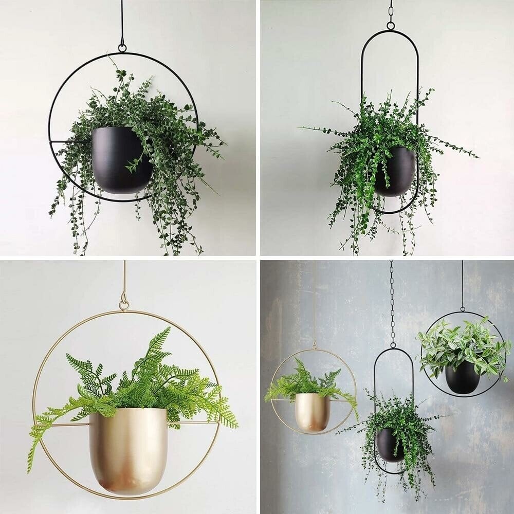 Modern Hanging Iron Flower Pot
