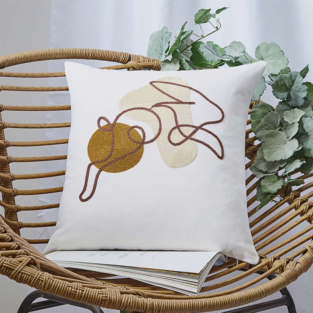 Abstract Embroidery Cushion Covers